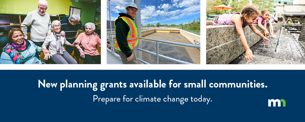 MPCA new planning grants available for small communities.